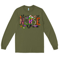 Army Green nurse halloween Long Sleeve Tee - RacoonDesign