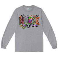 Heather Grey nurse halloween Long Sleeve Tee - RacoonDesign