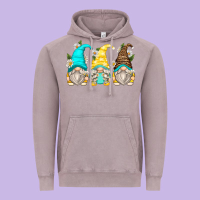 Vintage Hoodie daisy gnomes