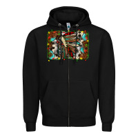 Black christmas indian headdress Zipper Hoodie - JahusDesignShop