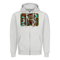 Dove Grey christmas indian headdress Zipper Hoodie - JahusDesignShop