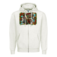 Oatmeal Heather christmas indian headdress Zipper Hoodie - JahusDesignShop