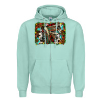 Seafoam christmas indian headdress Zipper Hoodie - JahusDesignShop