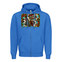 True Royal christmas indian headdress Zipper Hoodie - JahusDesignShop