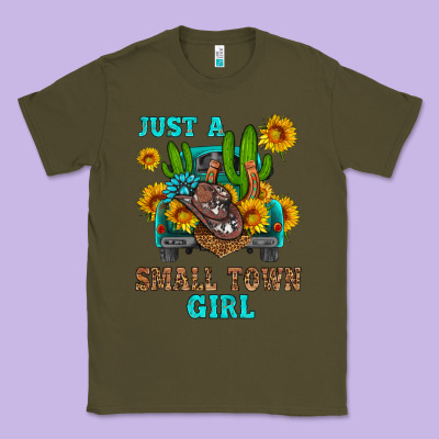 Just A Small Town Girl Classic Tee Designed By Hra Design Shop
