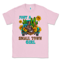 Bubblegum Pink just a small town girl Classic Tee - HRA Design Shop