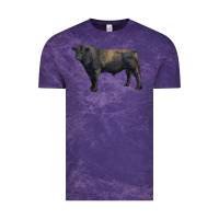 Cloud Purple black angus bull Vintage Tee - RanaPortraitStore
