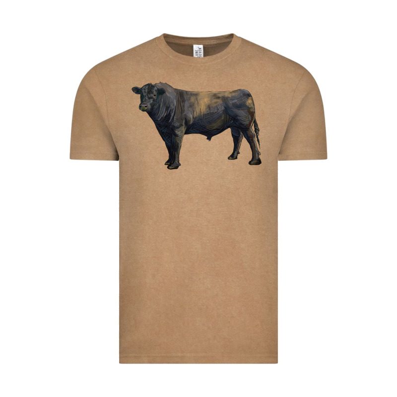 Black Angus Bull Vintage Tee by RanaPortraitStore | Teevron