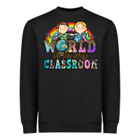 Black the future of the world is in my classroom Heavyweight Sweatshirt - Zillion Design Studio