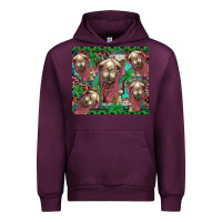 Mauve Wine camel face Urban Hoodie - BarkalooDesign