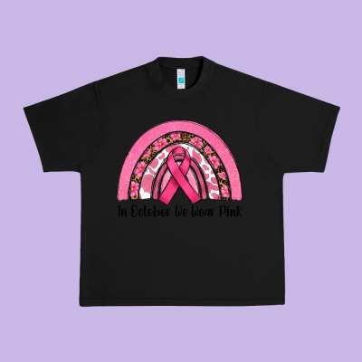 In October We Wear Pink Urban Heavy Tee Designed By Ranaportraitstore