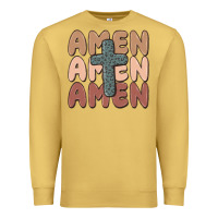 Antique Gold amen Premium Sweatshirt - MaliasSmallBusiness