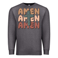 Charcoal Heather amen Premium Sweatshirt - MaliasSmallBusiness