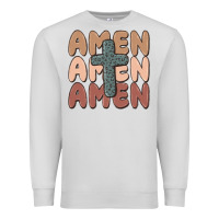 Dove Grey amen Premium Sweatshirt - MaliasSmallBusiness