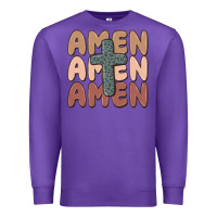 Purple amen Premium Sweatshirt - MaliasSmallBusiness