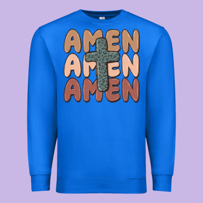 Amen Premium Sweatshirt Designed By Maliassmallbusiness