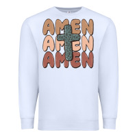 White amen Premium Sweatshirt - MaliasSmallBusiness