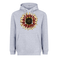 Heather Grey strawberry blonde sunflower Heavyweight Hoodie - LillyAllenDesigns