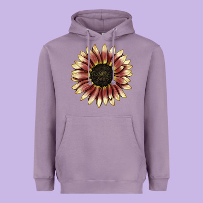 Strawberry Blonde Sunflower Heavyweight Hoodie Designed By Lillyallendesigns