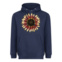 Navy strawberry blonde sunflower Heavyweight Hoodie - LillyAllenDesigns
