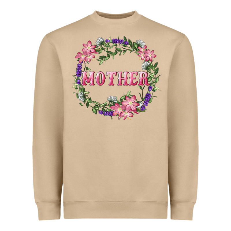 Mother With Floral Wreath Heavyweight Sweatshirt by RanaPortraitStore | Teevron
