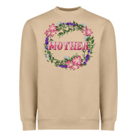 Mushroom Mother With Floral Wreath Heavyweight Sweatshirt - RanaPortraitStore