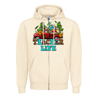 Sandshell teacher life western truck and books Zipper Hoodie - AdoDesignShop