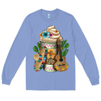 Colony Blue mexican hot coffee cup Long Sleeve Tee - FaDigitalArtStudio