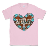 Bubblegum Pink mama heart cowhide Classic Tee - CowhideDigitalArt