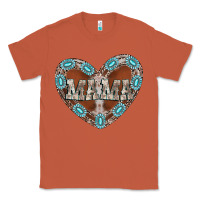 Copper mama heart cowhide Classic Tee - CowhideDigitalArt