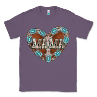 Lavender mama heart cowhide Classic Tee - CowhideDigitalArt