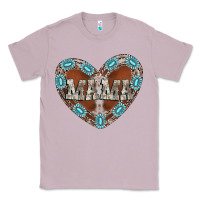 Lilac mama heart cowhide Classic Tee - CowhideDigitalArt