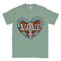 Sage mama heart cowhide Classic Tee - CowhideDigitalArt