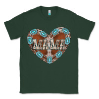 Sports Green mama heart cowhide Classic Tee - CowhideDigitalArt