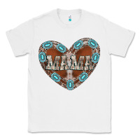 White mama heart cowhide Classic Tee - CowhideDigitalArt