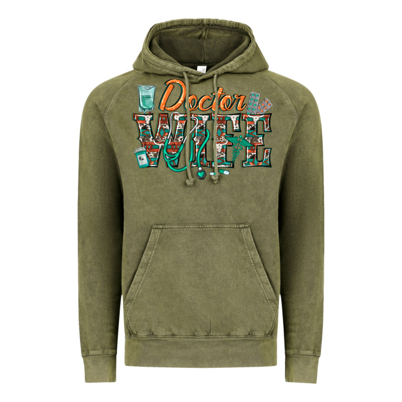 Doctor Wife Vintage Hoodie by texasbilliewilder | Teevron
