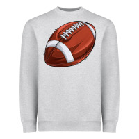 Heather Grey football Heavyweight Sweatshirt - texasbilliewilder