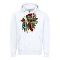 White christmas indian headdress Zipper Hoodie - JahusDesignShop
