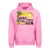 Fuchsia Pink here comes the sun Urban Hoodie - BarkalooDesign