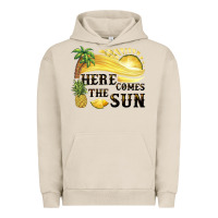 Pigment French Oak here comes the sun Urban Hoodie - BarkalooDesign