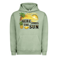 Pigment Oil Green here comes the sun Urban Hoodie - BarkalooDesign