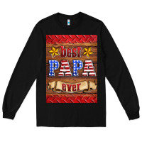 Black best papa ever air freshener Long Sleeve Tee - HRA Design Shop