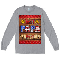 Heather Grey best papa ever air freshener Long Sleeve Tee - HRA Design Shop