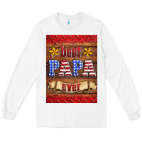 White best papa ever air freshener Long Sleeve Tee - HRA Design Shop