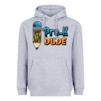 Heather Grey pre k dude Heavyweight Hoodie - Jasminsmagicworld