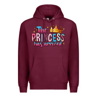 Burgundy The Princess Has Arrived Premium Hoodie - MaliasSmallBusiness