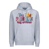 Heather Grey The Princess Has Arrived Premium Hoodie - MaliasSmallBusiness