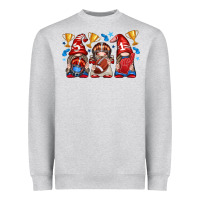 Heather Grey football gnome with element Heavyweight Sweatshirt - texasbilliewilder