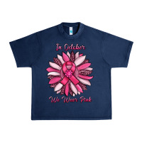 Navy in october we wear pink sunflower Urban Heavy Tee - RanaPortraitStore