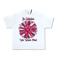 White in october we wear pink sunflower Urban Heavy Tee - RanaPortraitStore